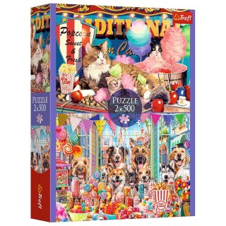 Puzzle - 2x500 - Puszyści przyjaciele Trefl 37495 Trefl Puzzle