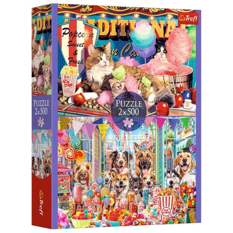Puzzle - 2x500 - Puszyści przyjaciele Trefl 37495 Trefl Puzzle