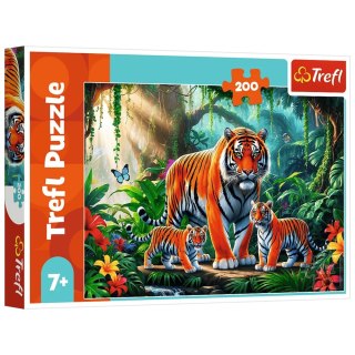 Puzzle 200 - Tygrysie zwyczaje Trefl 13330 Trefl Puzzle