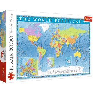 Puzzle - 2000 - Polityczna mapa świata 27099 Trefl Puzzle