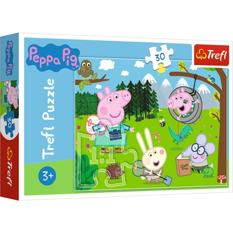 Puzzle - 30 - Leśna wyprawa - Peppa Pig Trefl
