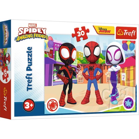 Puzzle - 30 - Przygody Spiday"a i przyjaciół - Trefl