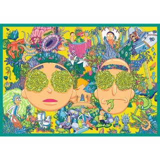 Puzzle - 4x250 - Zakręcony świat Ricka i Morty'ego - Warner Rick and Morty Trefl 13338 Trefl Puzzle