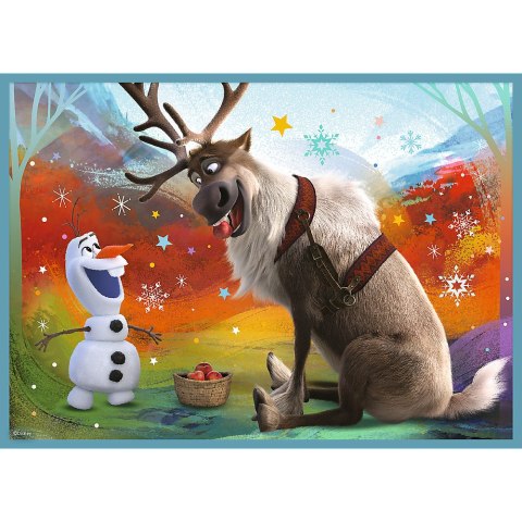 Puzzle - 4w1 (12, 15, 20, 24) - Niezwykły świat Frozen - Trefl