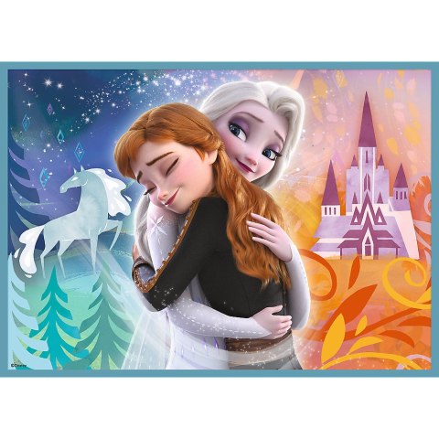 Puzzle - 4w1 (12, 15, 20, 24) - Niezwykły świat Frozen - Trefl