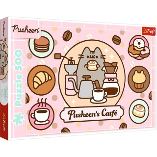 Puzzle - 500 - Pusheen w kawiarni Trefl 37528 Trefl Puzzle