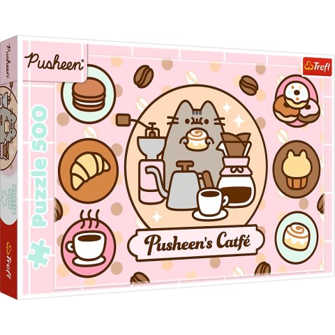 Puzzle - 500 - Pusheen w kawiarni Trefl 37528 Trefl Puzzle