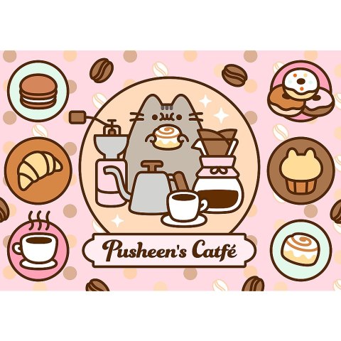 Puzzle - 500 - Pusheen w kawiarni Trefl 37528 Trefl Puzzle