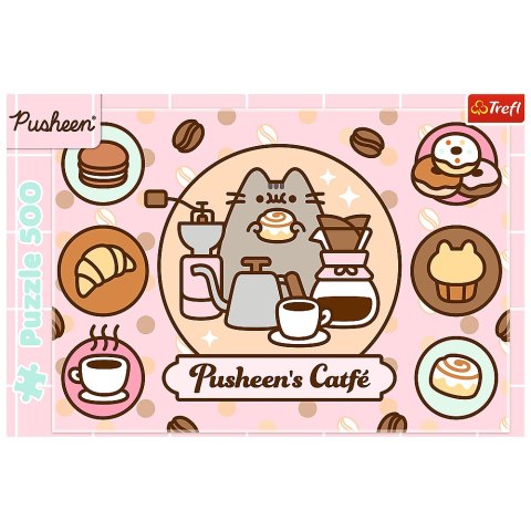 Puzzle - 500 - Pusheen w kawiarni Trefl 37528 Trefl Puzzle