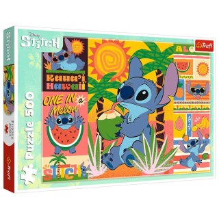 Puzzle - 500 - Wakacje ze Stichem Disney Lilo&Stitch Trefl 37483 Trefl Puzzle