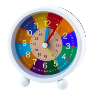 Zegar Budzik Dziecięcy Edukacyjny Kwarcowy Minuty Sekundy Kolorowy 9cm LEAN Toys