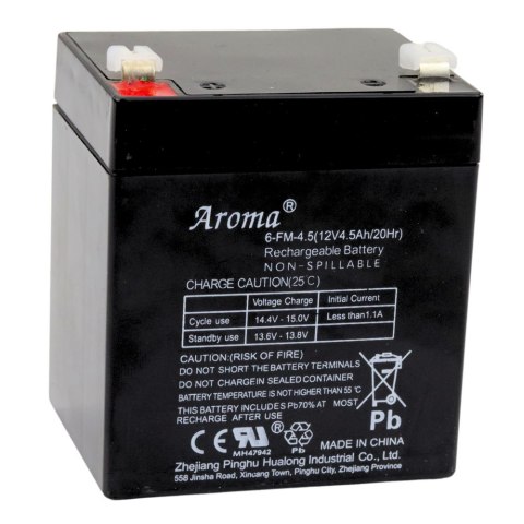 Akumulator Żelowy Aroma Do Auta na Akumulator 12V4.5Ah LEAN CARS