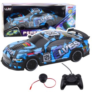 Autko Sportowe Zdalnie Sterowane RC Niebieskie LEAN Toys
