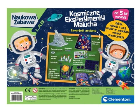 Naukowa Zabawa Kosmiczne Eksperymenty Malucha Clementoni 50798 Clementoni