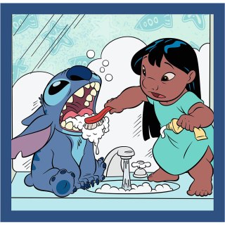 Puzzla 3w1 - Czas ze Stitchem Lilo and Stitch Trefl 34896 Trefl Puzzle