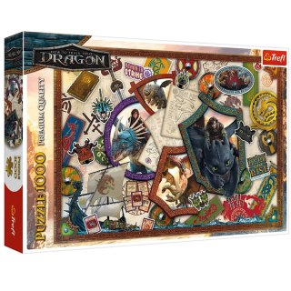 Puzzle 1000 - Jak wytresować Smoka - Bohaterowie Trefl 10959 Trefl Puzzle