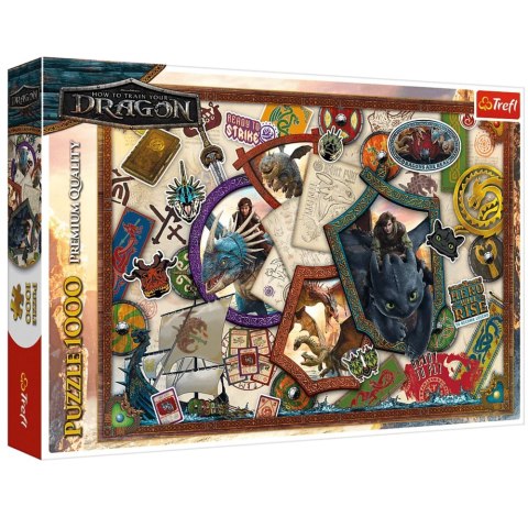Puzzle 1000 - Jak wytresować Smoka - Bohaterowie Trefl 10959 Trefl Puzzle