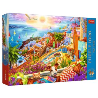 Puzzle- 1000 Premium Plus - Tea Time: Z wizytą na Santorini Trefl 10842 Trefl Puzzle