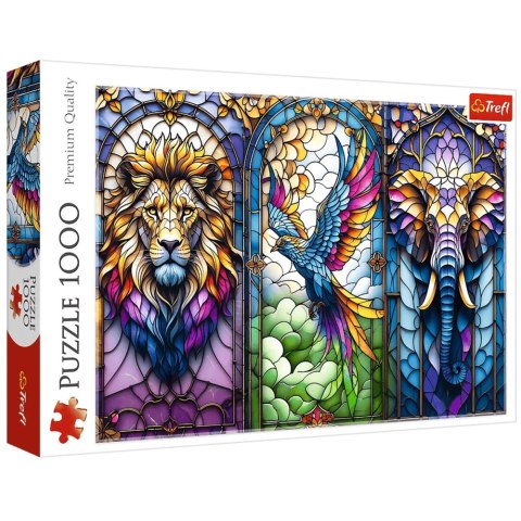 Puzzle - 1000 - Witraż: Zwierzęta Trefl 10957 Trefl Puzzle