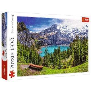 Puzzle - 1500 - Jezioro Oeschinen, Alpy, Szwajcaria Trefl 26166 Trefl Puzzle