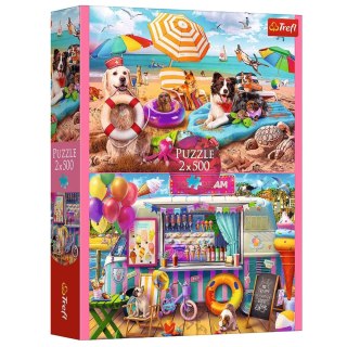 Puzzle - 2x500 - Wakacyjny czas Trefl 37533 Trefl Puzzle