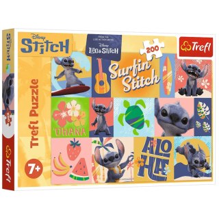 Puzzle 200 - Hawajskie przygody - Disney Stitch Trefl 13331 Trefl Puzzle
