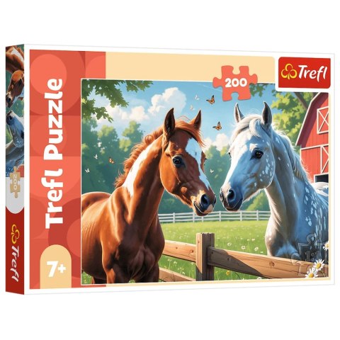 Puzzle 200 - Konie na polanie - Trefl 13328 Trefl Puzzle