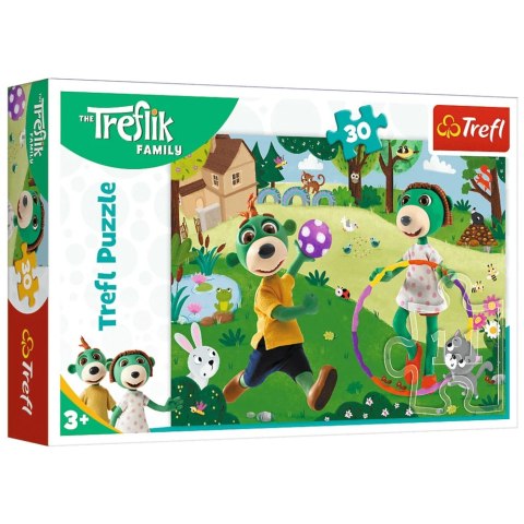 Puzzle - 30 - Aktywny dzień - Rodzina Treflików Trefl