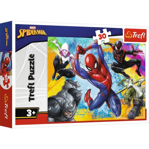 Puzzle 30 - Kolory Spider-Man"a - Disney Marvel Spiderman Trefl