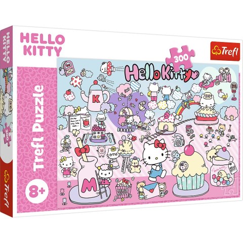 Puzzle - 300 - Poznaj Świat Hello Kitty - Hello Kitty Trefl 23031 Trefl Puzzle