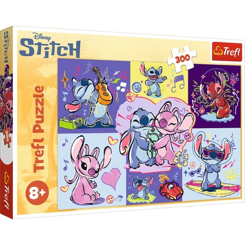 Puzzle - 300 - Zakręcony Stitch - Disney Lilo and Stitch Trefl 23033 Trefl Puzzle