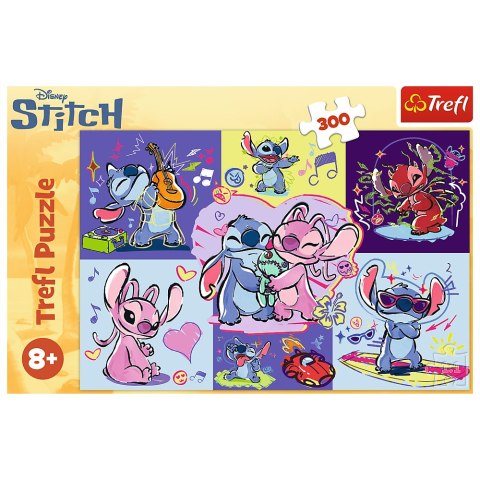 Puzzle - 300 - Zakręcony Stitch - Disney Lilo and Stitch Trefl 23033 Trefl Puzzle