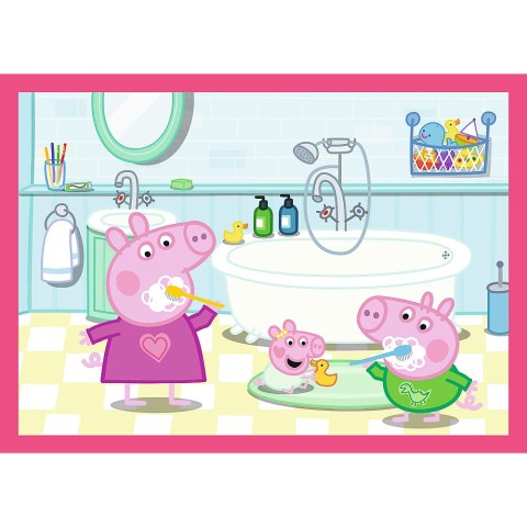 Puzzle 4w1 (12,15,20,24) - Peppa uwielbia przygody Trefl