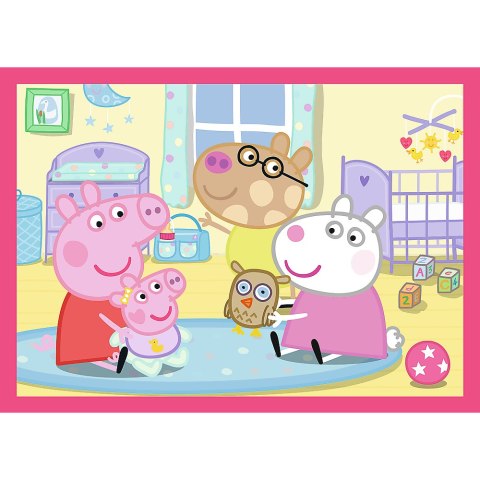 Puzzle 4w1 (12,15,20,24) - Peppa uwielbia przygody Trefl