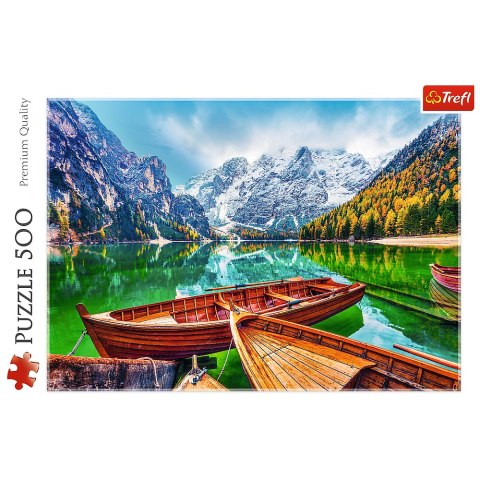Puzzle - 500 - Jezioro Braies, Włochy Trefl 37486 Trefl Puzzle