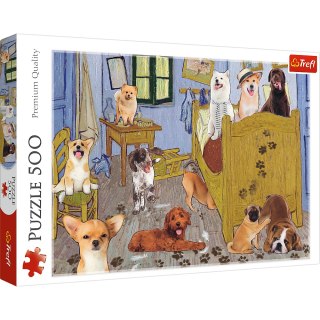 Puzzle - 500 - Pokój van Gogha Psia Rewolucja Trefl 37539 Trefl Puzzle