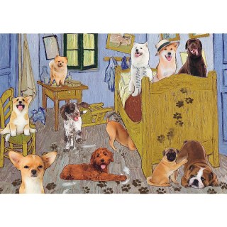 Puzzle - 500 - Pokój van Gogha Psia Rewolucja Trefl 37539 Trefl Puzzle