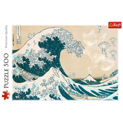 Puzzle - 500 - Wielka kocia fala Trefl 37537 Trefl Puzzle