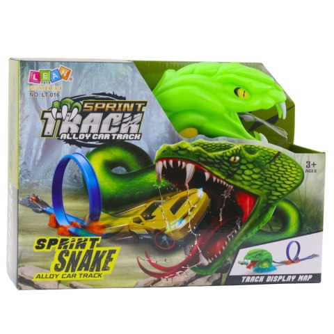 Tor Samochodowy Katapulta Wyrzutnia Pętla Wąż LEAN Toys