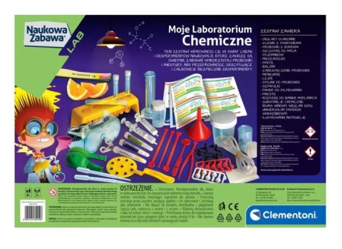 Zestaw Moje Laboratorium Chemiczne Clementoni 60250 Clementoni