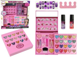 Zestaw Piękności Duża Paletka Cienie Szminki Lakiery Do Paznokci LEAN Toys