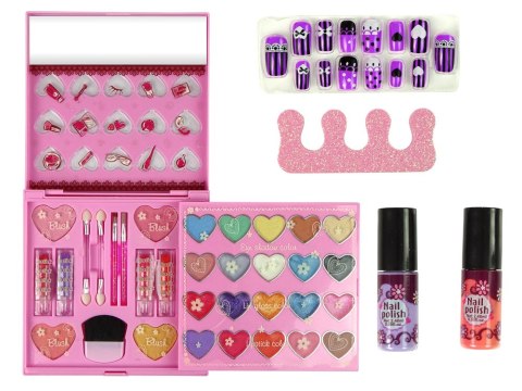 Zestaw Piękności Duża Paletka Cienie Szminki Lakiery Do Paznokci LEAN Toys