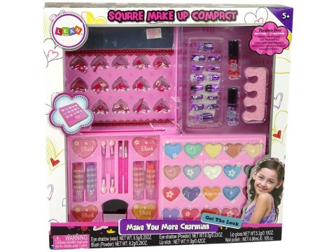 Zestaw Piękności Duża Paletka Cienie Szminki Lakiery Do Paznokci LEAN Toys