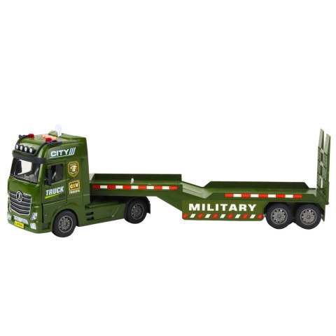 Ciężarówka Laweta Militarna Wojskowa Czołg Helikopter Światła Dźwięki LEAN Toys