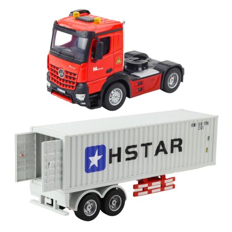 Ciężarówka z Kontenerem Zdalnie Sterowana RC 6CH Kąt Skrętu 270° LEAN Toys