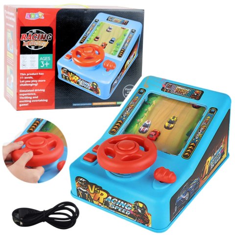 Interaktywny Symulator Jazdy Kierownica Zmiana Prędkości Dźwięki LEAN Toys