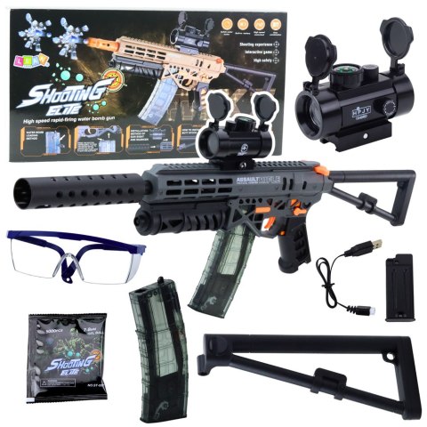 Karabin Na Kulki Wodne MK7 Na Akumulator Celownik Okulary Kulki LEAN Toys