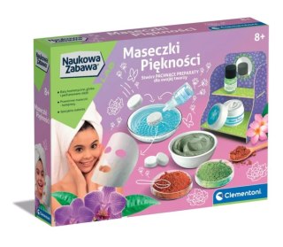 Naukowa Zabawa Zestaw DIY Maseczki Piękności Język Polski Clementoni 50901 Clementoni