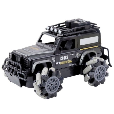 Samochód Terenowy Zdalnie Sterowany RC Obrót O 360° 1:12 Czarny LEAN Toys