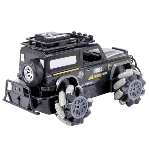 Samochód Terenowy Zdalnie Sterowany RC Obrót O 360° 1:12 Czarny LEAN Toys
